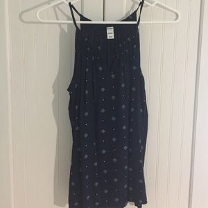 Navy high-neck top⚡️